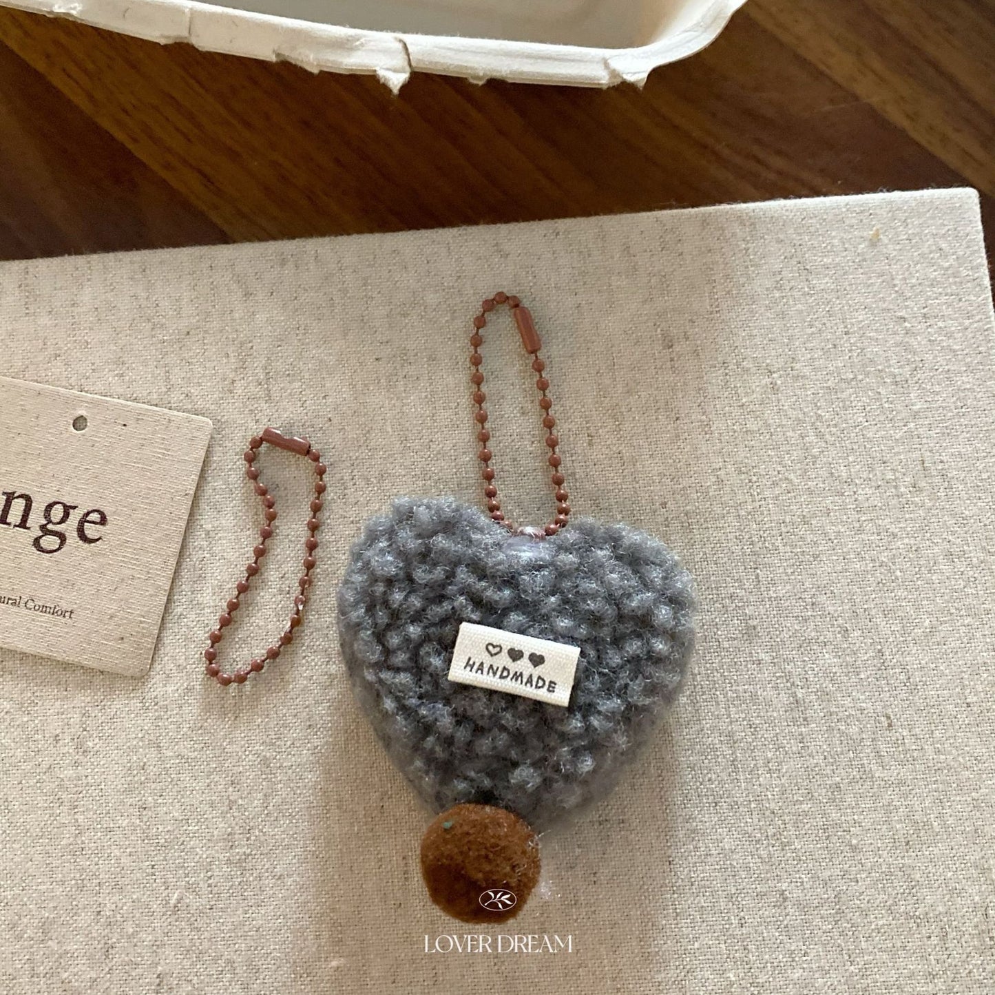 Red Christmas Bear & Cherry Keychain