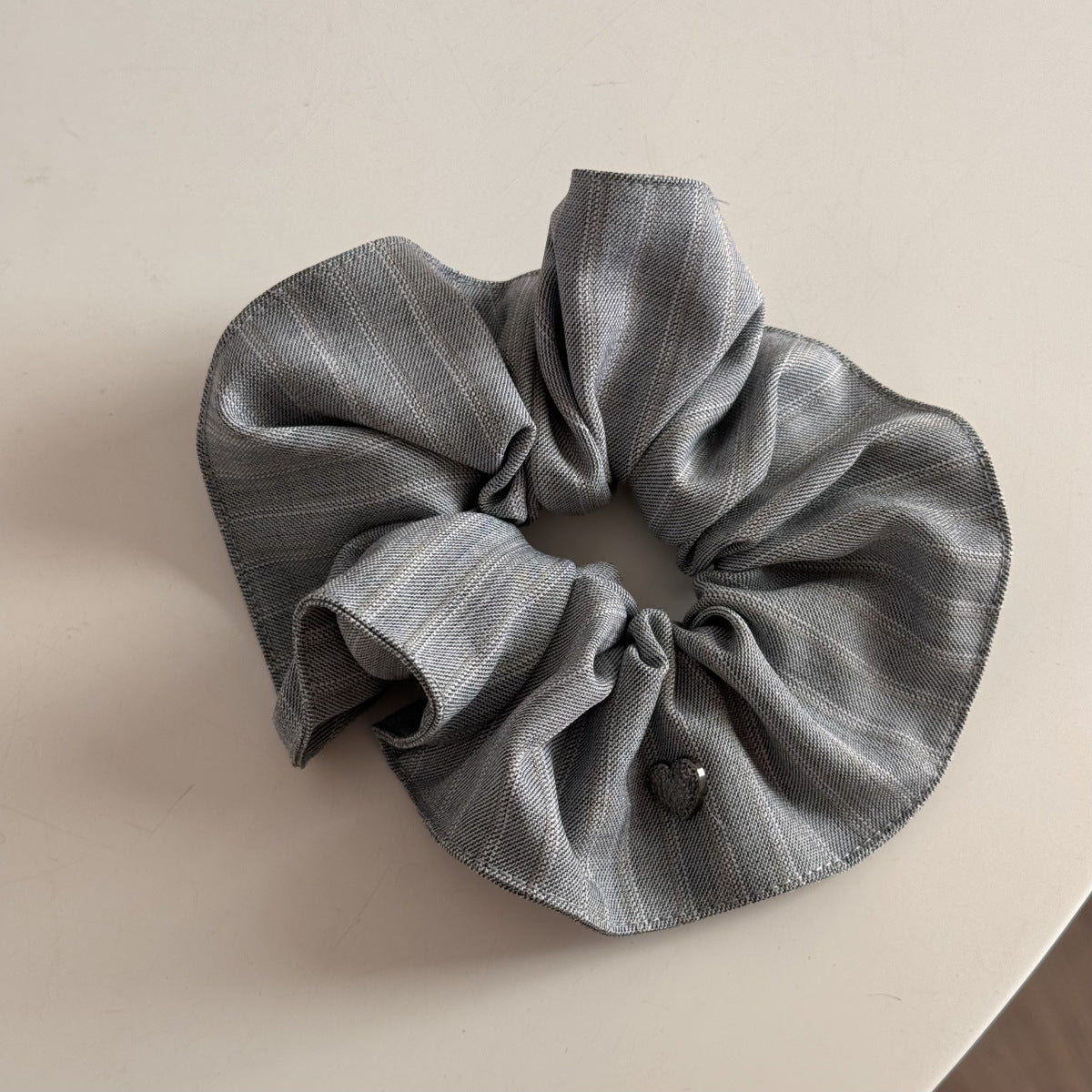 Heart Stripe Oversized Scrunchie