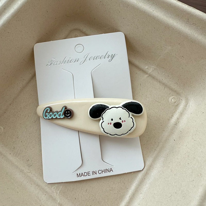 Cartoon Dog Acetate Hair Clip