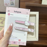 Glitter Sanrio Hair Clip Set