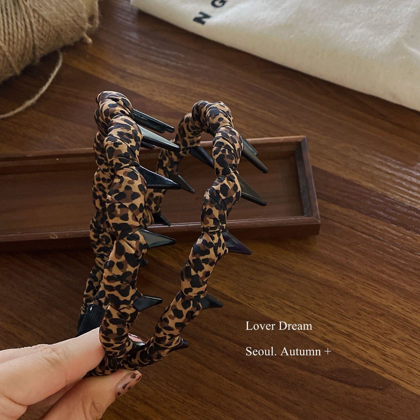 Leopard Fabric Tooth Headband