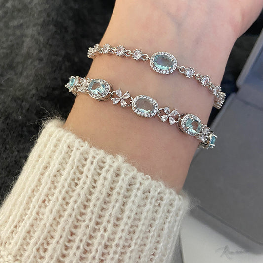 Sky Gem – Topaz & Zircon Bracelet