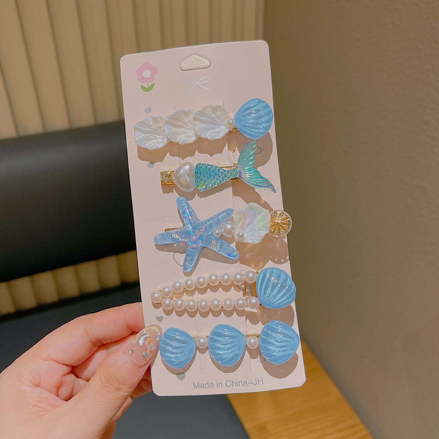 Cute Shell Pearl Hair Clip