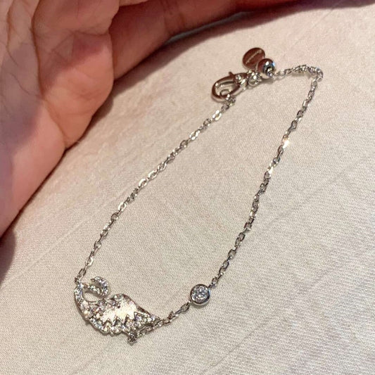 Brushed Swan Jewelry Set