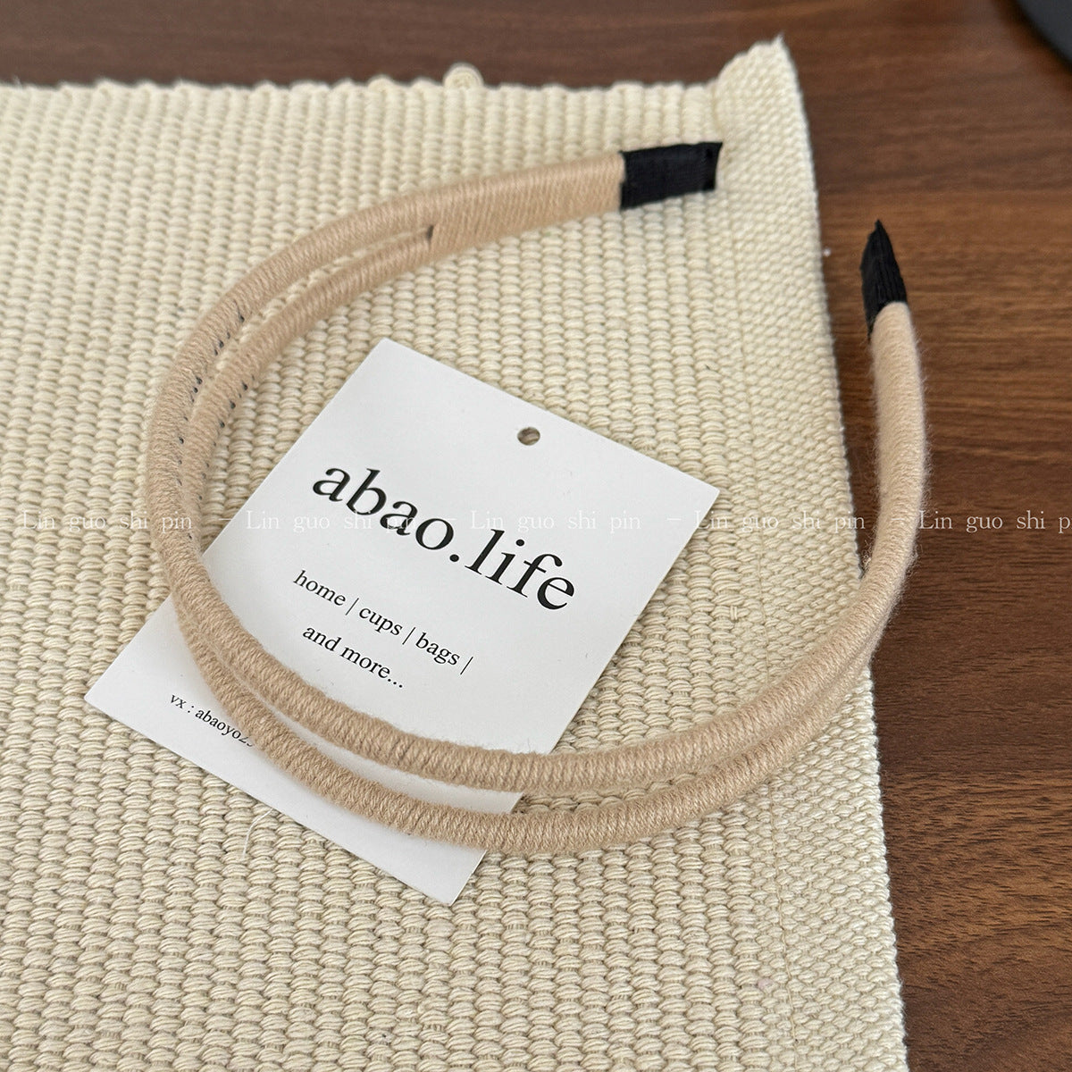 Double-Strand Knit Slim Headband