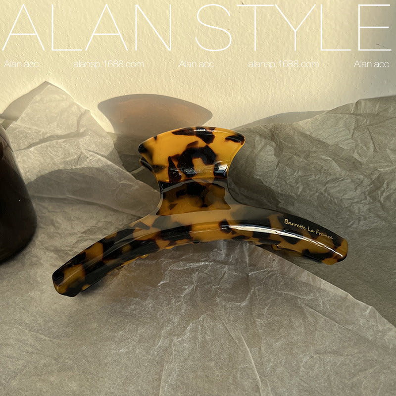 ALAN French Leopard Acetate Hair Claw Clip