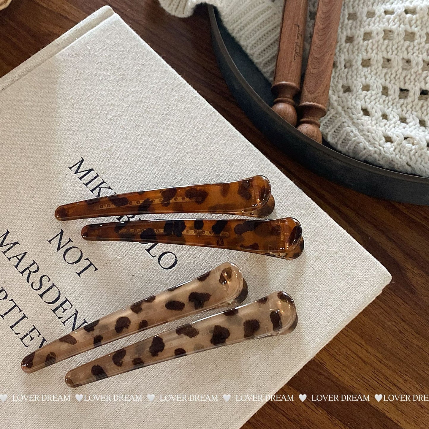 Leopard Print Bangs Clip