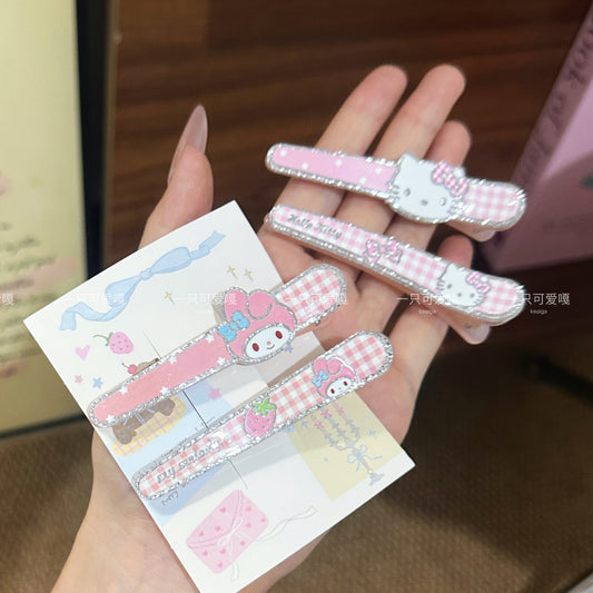 Glitter Sanrio Hair Clip Set