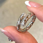 Serpent Luxe – Spring Diamond Ring