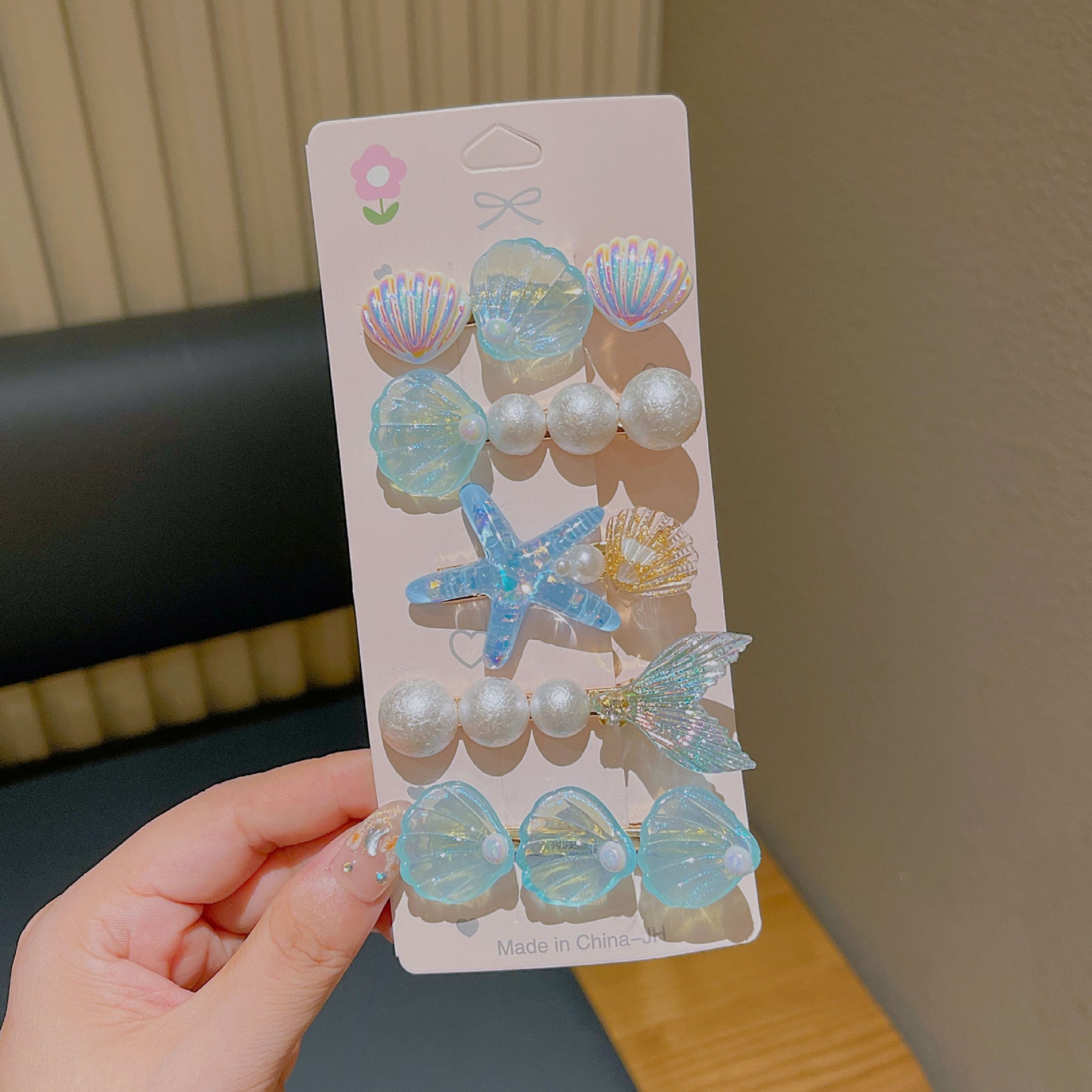 Cute Shell Pearl Hair Clip