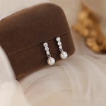 Pearl Sonata — S925 Silver Elegant Shell Pearl Earrings