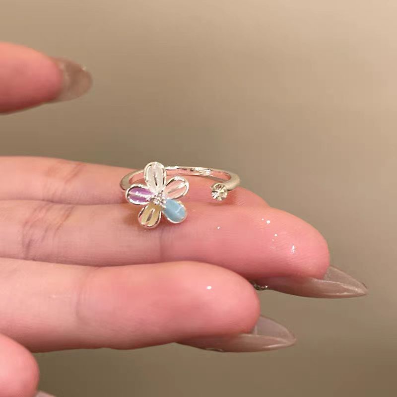 Dopamine Flower Open Ring