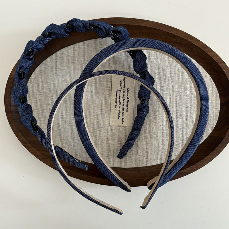 Denim Blue High-Crown Hairband