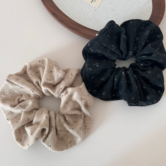 Floral Fabric Hair Scrunchie