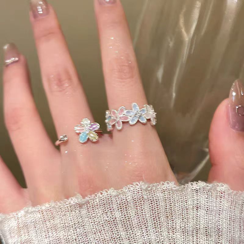 Dopamine Flower Open Ring