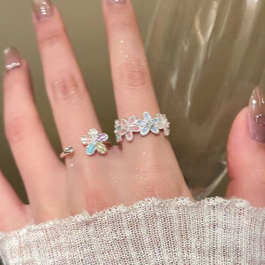 Dopamine Flower Open Ring