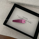 Pink Rhinestone Letter Hair Clip