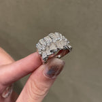 Velvet Muse – Vintage Satin Pleated Statement Ring