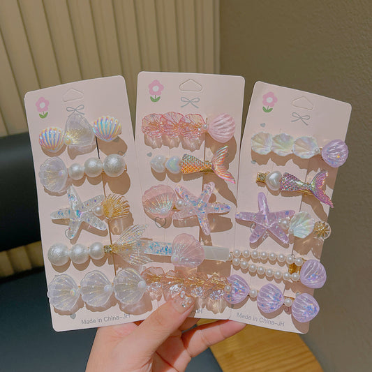 Cute Shell Pearl Hair Clip