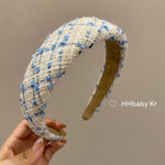 Blue Tweed Chanel-Style Headband