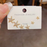 Ocean Whisper — Starfish Trio Stud Earrings Set