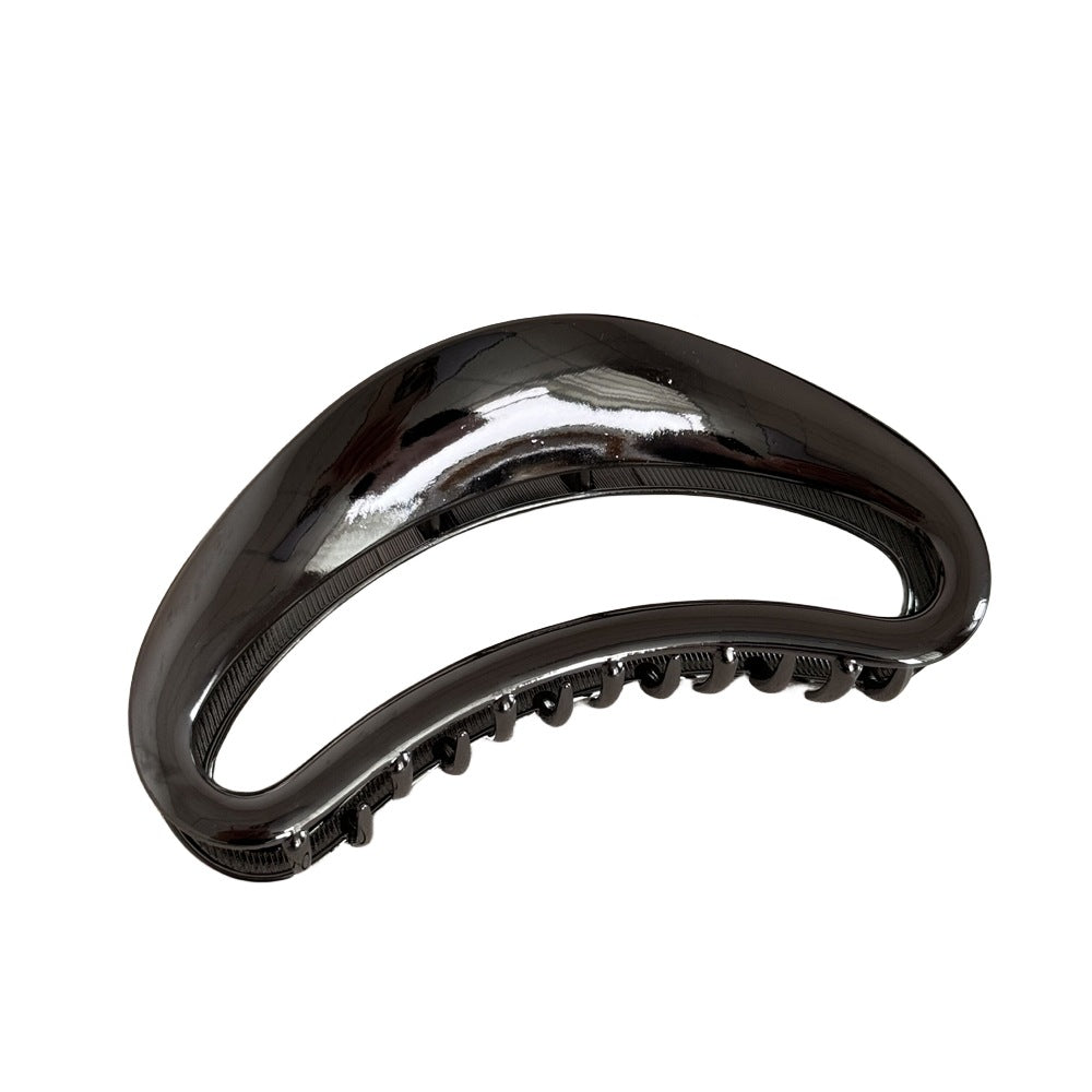 Matte Alloy Crescent Claw Clip