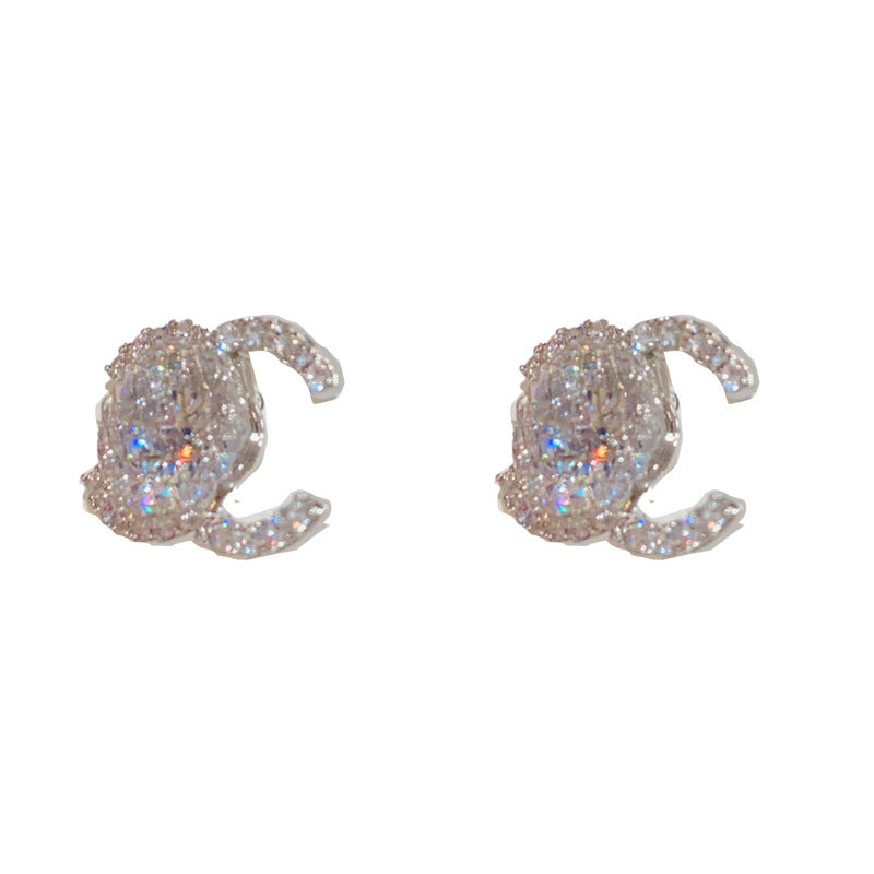 Petite Grace — Classic Pavé Stud Earrings