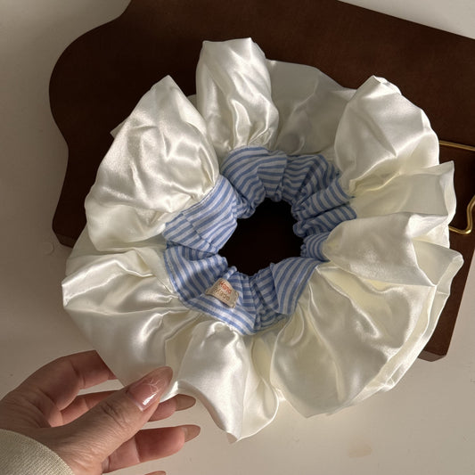 Large Satin Ruffle Ballet Scrunchie