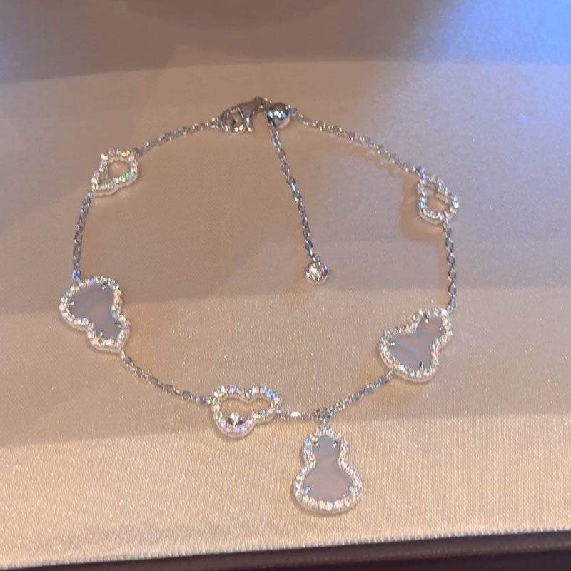 Crystal Fortune – Sparkling Gourd Adjustable Bracelet