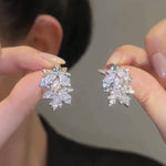 Autumn Whisper – Maple Leaf Zircon Earrings