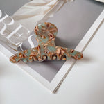 Caramel Acetate Arc Claw Clip