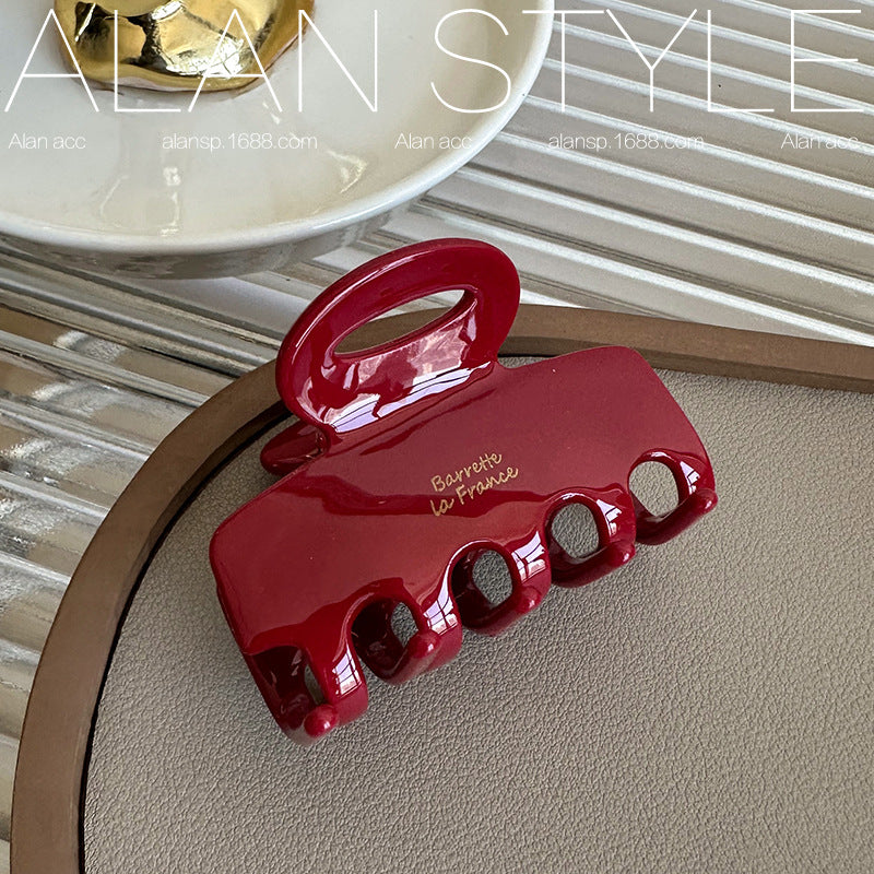 Retro Hollow Square Hair Clip