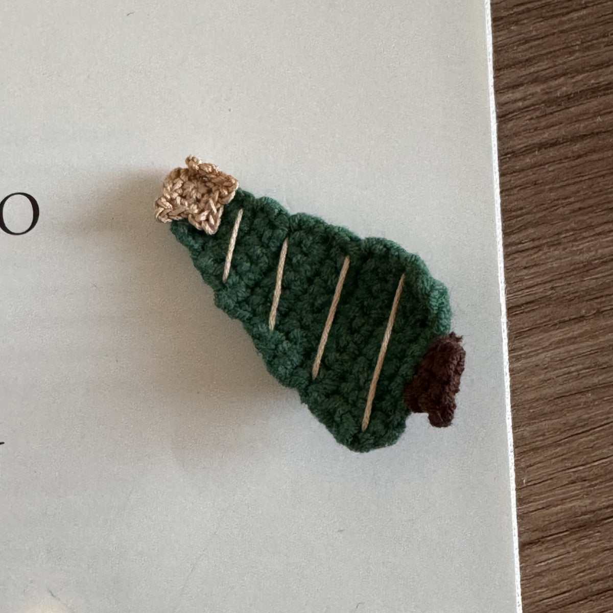 Christmas Knit Hair Clip