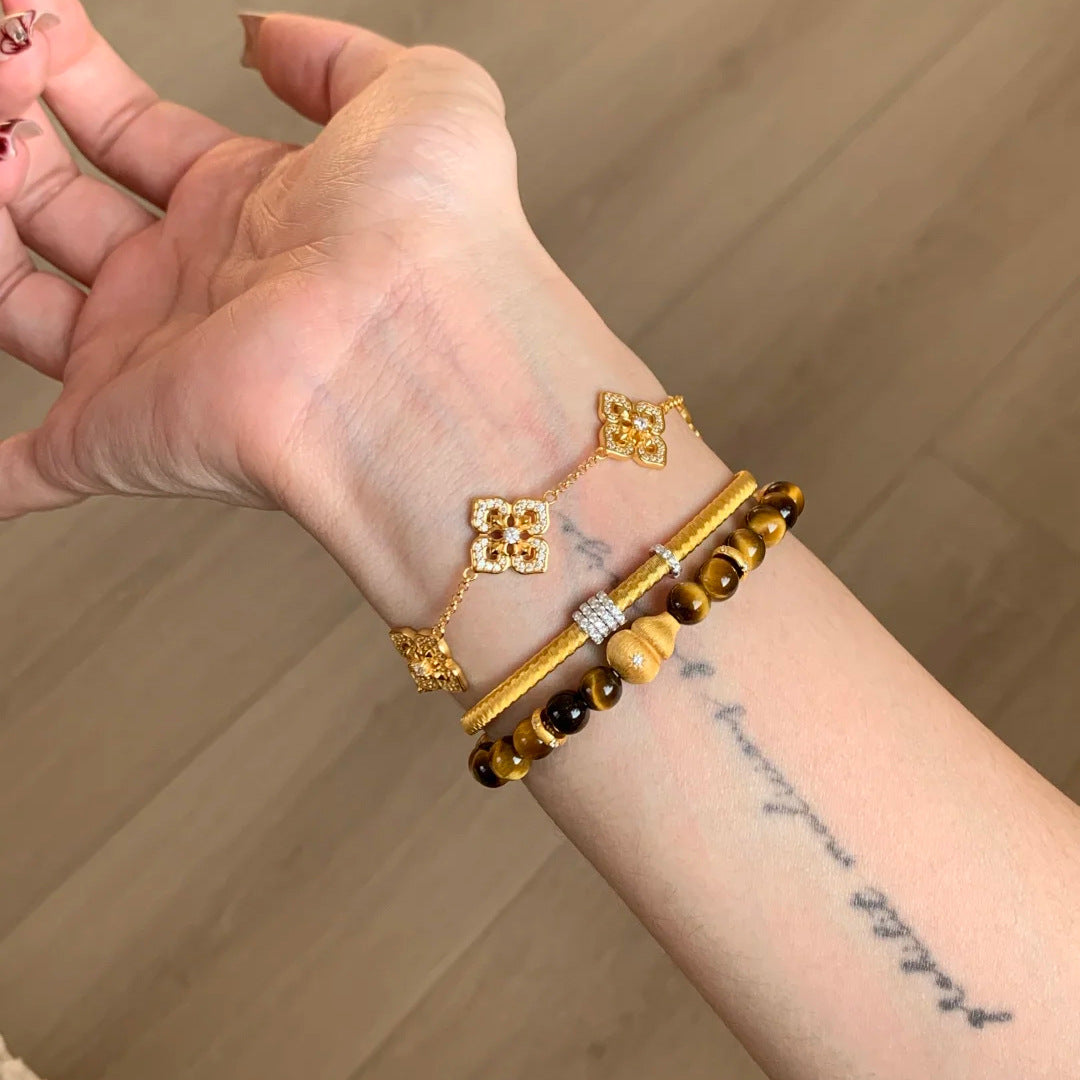 Tiger Eye Beaded Bracelet