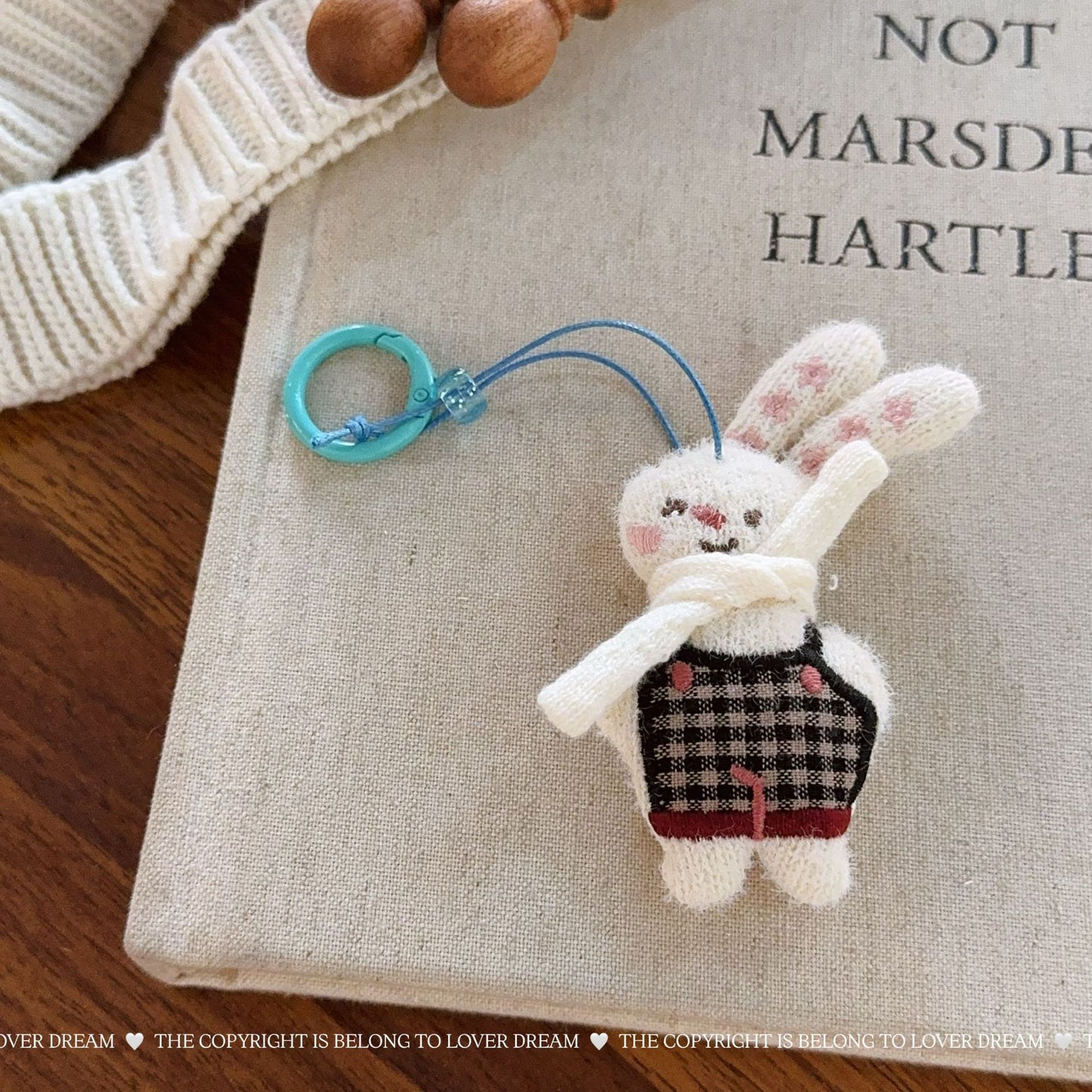 Padded Mushroom & Dog Keychain