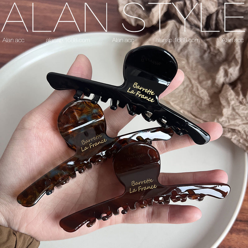 Coffee Brown Acetate Hair Clip