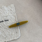 Velvet Alloy Bow Hair Clip