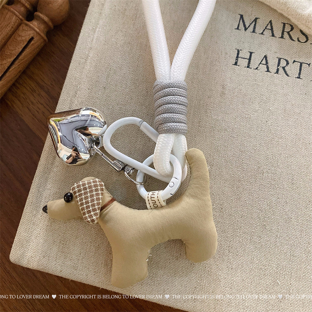 Blue Bear Heart Keychain