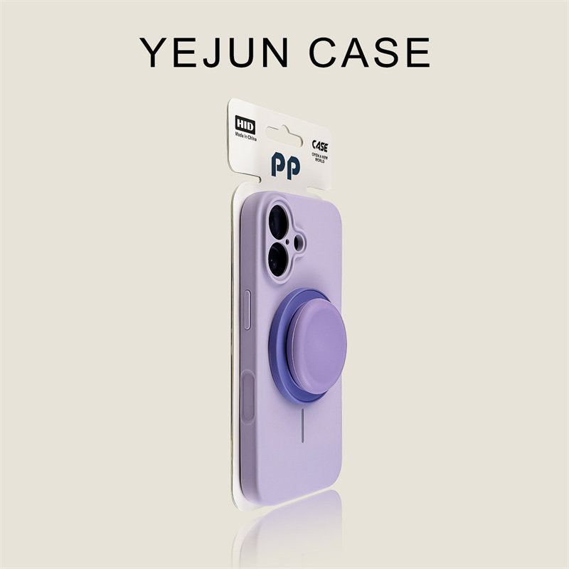 Color Block Magnetic Pop Grip iPhone Case