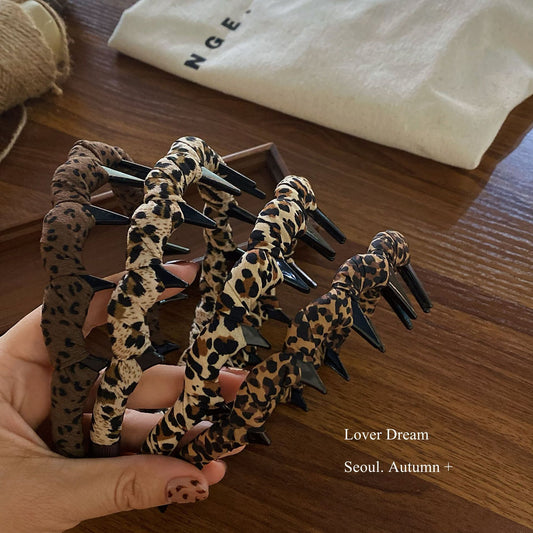 Leopard Fabric Tooth Headband