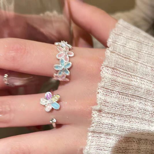 Dopamine Flower Open Ring