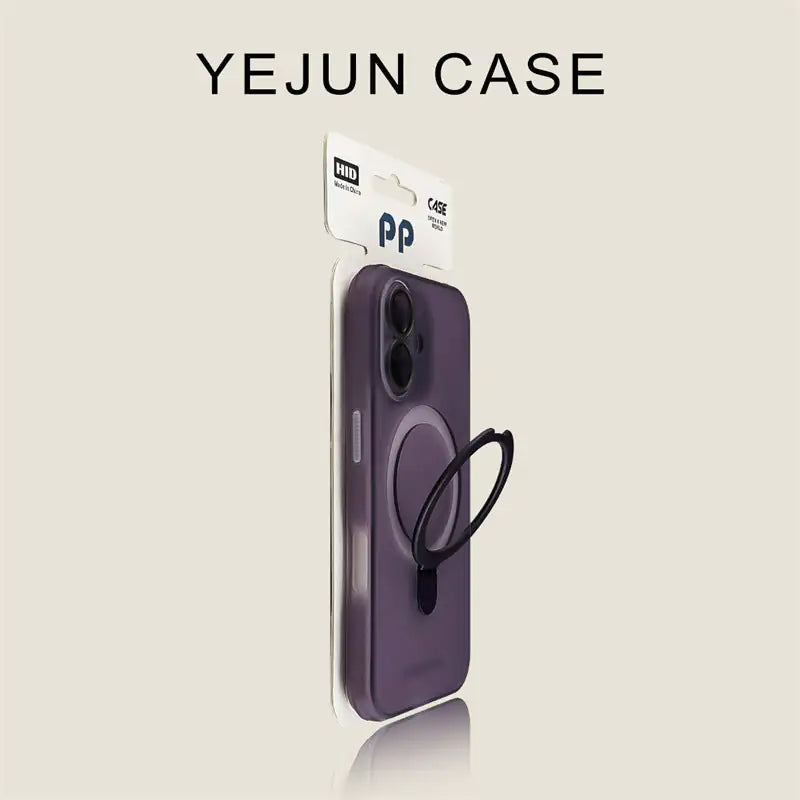 Magnetic Ring Holder iPhone Case with Lens Protection