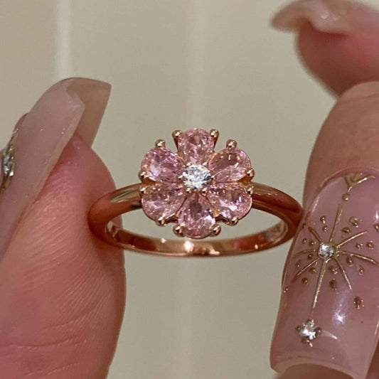 Pink Diamond Sakura Ring