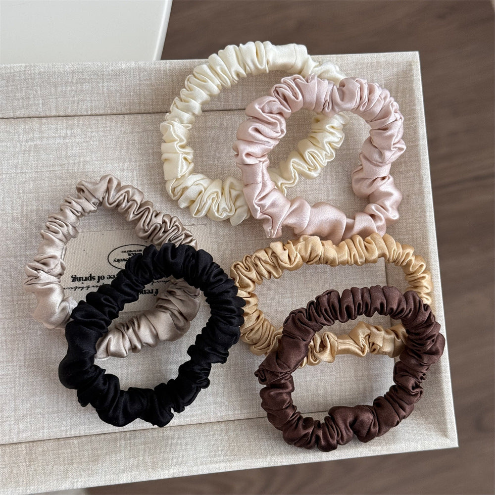 Silk Fabric Mini Hair Tie