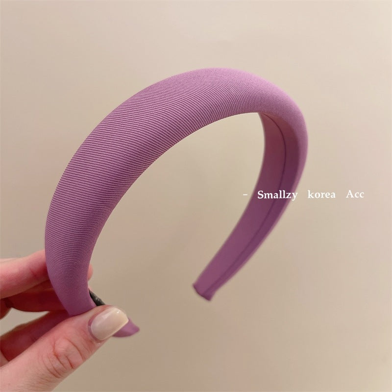 Solid Color High-Top Fabric Headband