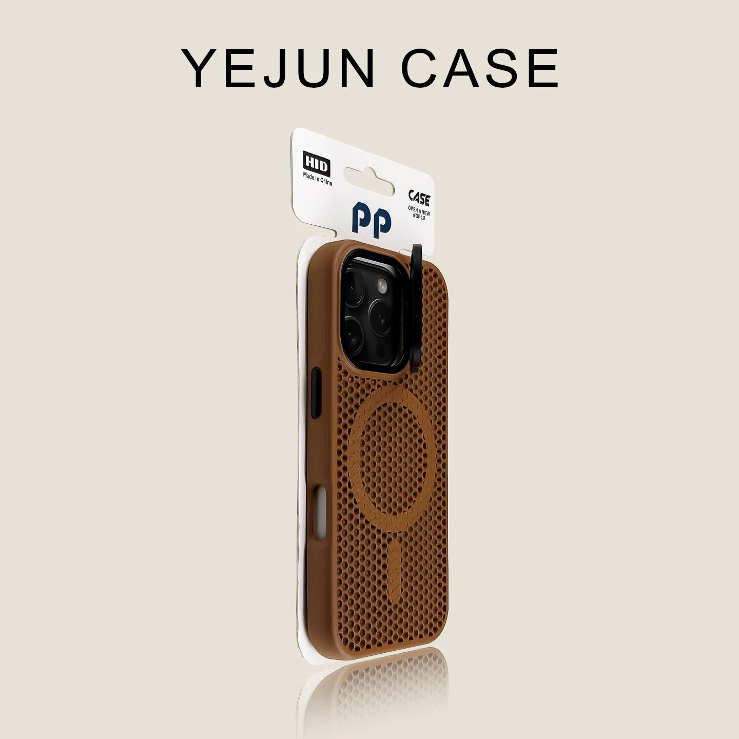 Orange Breathable Cooling MagSafe Case – Lens Stand Edition