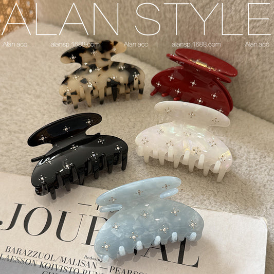 Star Rhinestone Acetate Hair Clip