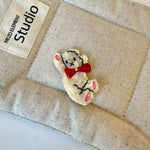 Cute Bear Acetate Coffee Hair Clip