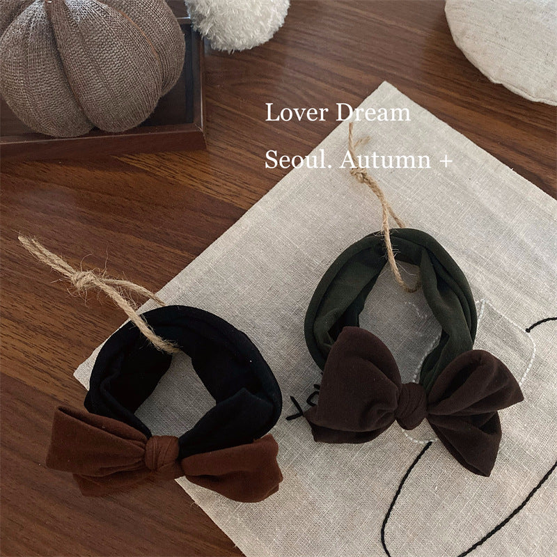 Soft Fabric Bow Hair Tie