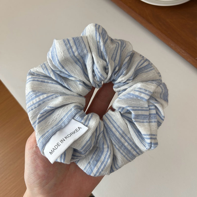 Sea Salt Striped Hair Scrunchie